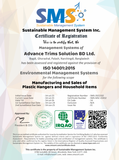 ISO 14001 Certificate of Advance Trims Solution BD Ltd. (1)-1